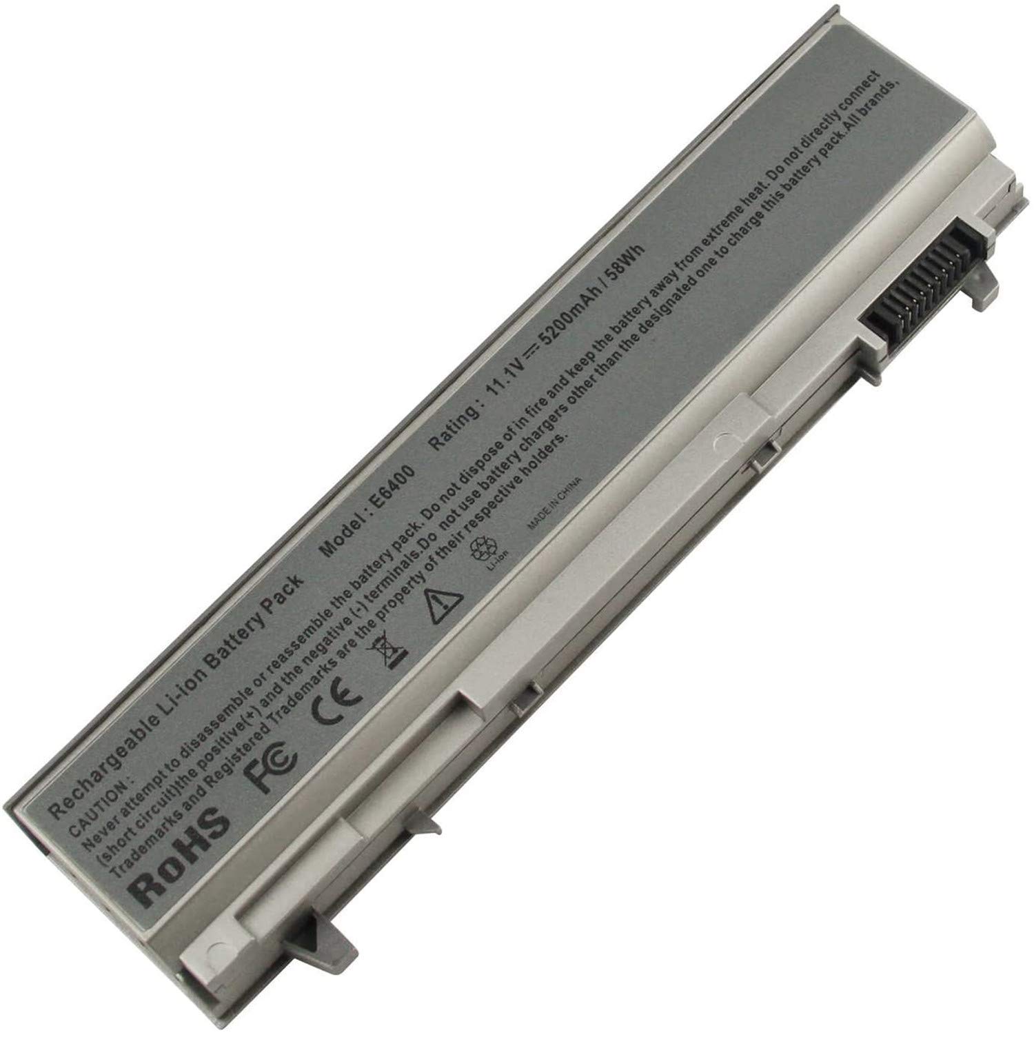 PT434 W1193 4M529 KY265 PT434 312-0749 0RG049 PT435 PT436 PT437 KY477 KY266 KY268 Laptop Battery Replacement for Dell Latitude E6400 E6410 E6500 E6510 Precision M2400 M4400 M4500 M6500(11.1V 5200mah)