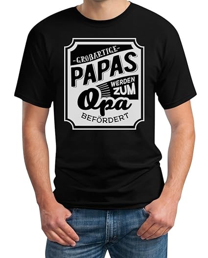 Shirtgeil Großartige Papas Werden Zum Opa Befördert - Geschenk Großvater T-Shirt