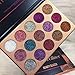 Beauty Glazed 15 Colors Bold Glitter Eyeshadow Palette - 15 Colors Eyes Makeup , Long-lasting, Glitter Elegant Mineral Creamy Pigmented , Highly Pigmented
