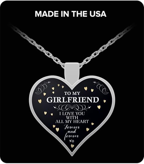 to my girlfriend heart necklace
