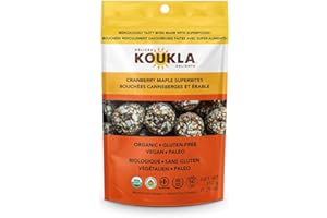 KOUKLA Delights - Cranberry Maple Coconut Bites, Cranberry Maple, 150 Grams - 1 Count