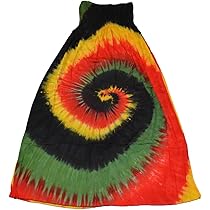 red green and yellow dress