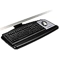 3M Keyboard Tray, Just Lift To Adjust Height And Tilt, Sturdy Tray Includes Gel Wrist Rest And Precise Mouse Pad, Swivels Side To Side And Stores Under Desk, 23" Track, Black (AKT90LE)