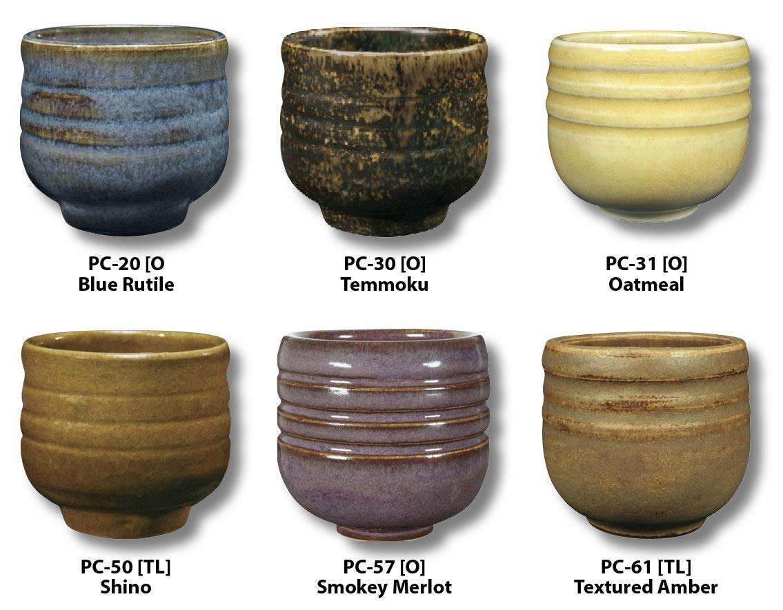 Amaco 39182X Potters Choice Glazes, 1 Pint Capacity, Assorted Colors