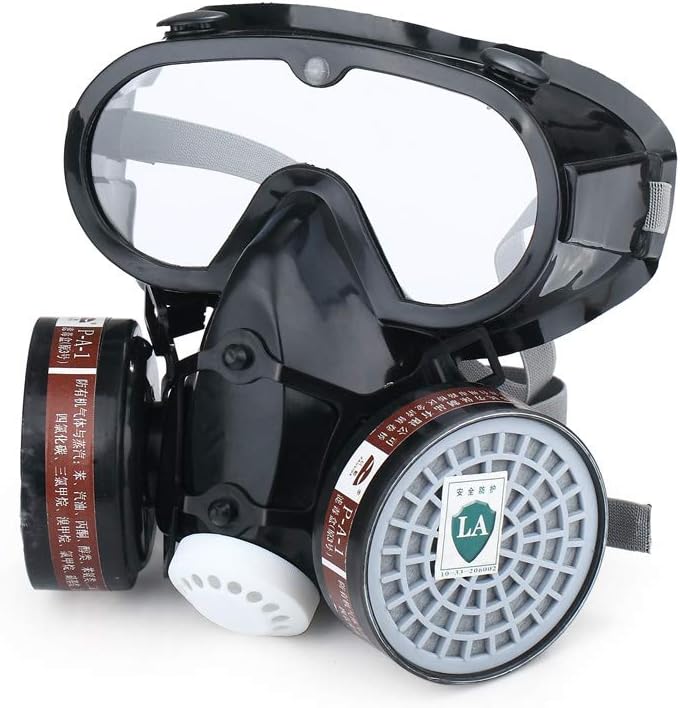 Full Face Respirator Synthesis Protection Gas Mask for Painting Spray Smoke Fire, Kenrtuers