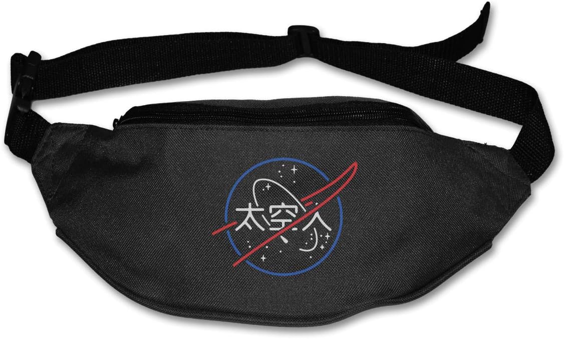 Fanny Pack For Women Men NASA Aesthetic Japanese Neon Logo Waist Bag Pouch Travel Pocket Wallet Bum Bag For Running Cycling Hiking Workout