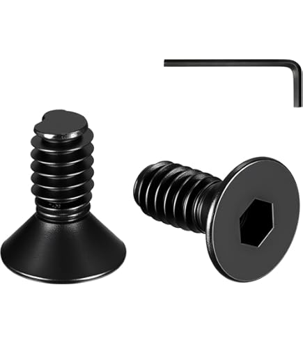 25-Pack 1/4-20 X 1" Flat Head Socket Cap Screws - Class 10.9 Alloy Steel, Black Oxide