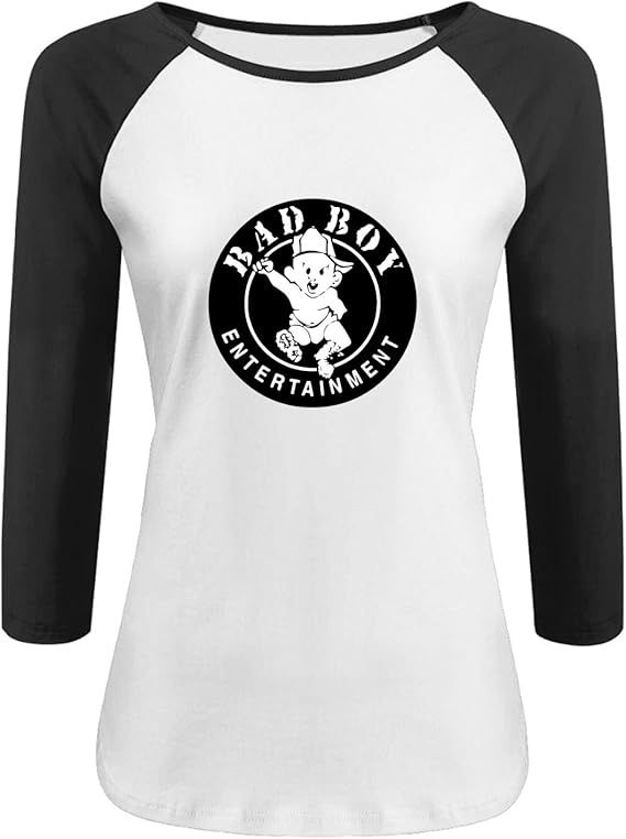 Bad boy records Women's custom Raglan T shirt Amazon.ca Clothing & Accessories