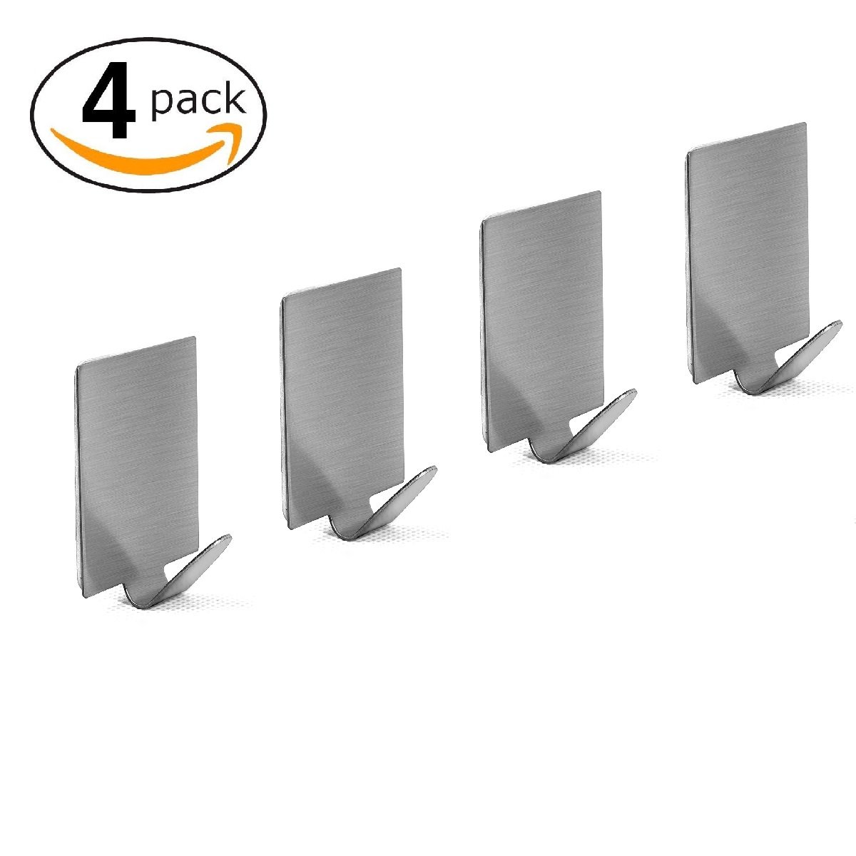Adhesive Hooks, High Powerful 3M Wall Hooks Hanger 304 Stainless Steel