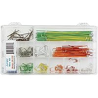 Elenco 350 Piece Pre-formed Jumper Wire Kit | DIY Prototyping Projects | 350 lengths of pre-stripped - pre-formed AWG #22 - s