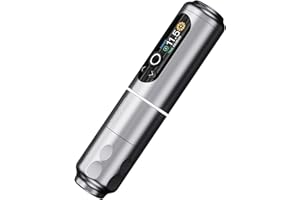 Mast Archer2 Cordless Tattoo Gun, Tattoo Machine Brushless Motor, Seamless Frame, 2000 mAh Battery, 3.5mm Stroke Length (Grey