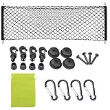 AndyGo Rear Cargo Trunk Storage Organizer Net for Car Plus mounting Points
