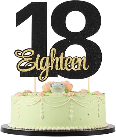 Amazon 18歳の誕生日ケーキトッパー ブラックナンバー18 ゴールデンフラッシュ イングリッシュ18歳のケーキトッパー 誕生日パーティー 結婚式 18周年記念ケーキデコレーション 18歳の誕生日デコレーション 18歳の誕生日に 18個のケーキトッパー おもちゃ おもちゃ Amazon 18歳の誕生日ケーキトッパー ブラックナンバー18 ゴールデンフラッシュ イングリッシュ18歳のケーキトッパー 誕生日パーティー 結婚式 18周年記念ケーキデコレーション 18歳の誕生日デコレーション 18歳の誕生日に 18個のケーキトッパー おもちゃ おもちゃ