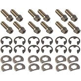 Stage 8 8911A 1" Locking Header Bolt Kit for GM Small Block