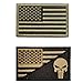American Flag Velcro Patch Bundle ,2 Pieces Tactical USA Flag Punisher Patch