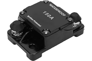 Marhynchus Auto Reset Holder, Waterproof Switch Inverter Overload Protection Holder Circuit Breaker for Automotive Marine Veh