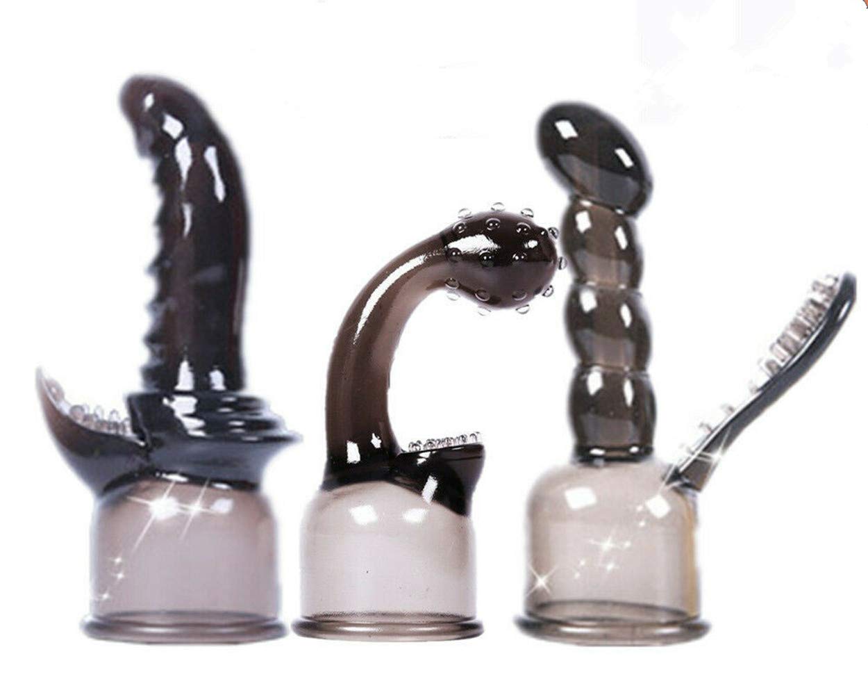 6pcs Cute Tiny Massage Gun Attachments Silicone Magic Wand Headgear