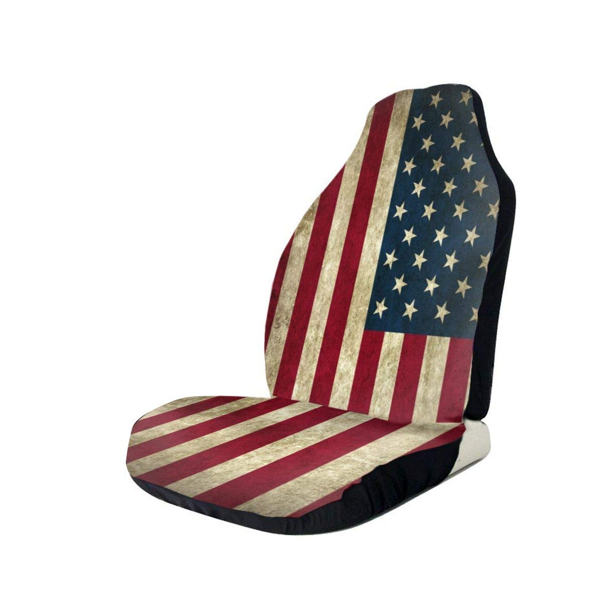 American Flag Front Car Seat Cover 1pcs/2pcs, Vehicle Seat