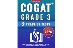 COGAT Grade 3 Test Prep: Gifted and Talented Test Preparation Book - Two Practice Tests for Children in Third Grade (Level 9)