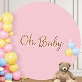 Wedding Arch Backdrop Cover Spandex Stretchy Arch Birthday Party Decor | Round Stand Covers Balloon Top Chiara for Baby Shower Ceremony Decoration Pink 6FT