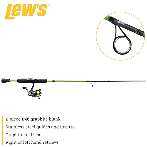 Lew's Crappie Thunder Spinning Reel and Fishing Rod Combo, 7-Foot