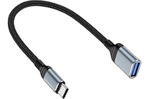 HOPEPOW USB C to USB Adapter,5Gbps Male USB-C to Female USB A Adaptor for iPhone 17 Pro Max 16 Plus 15 Pro,Galaxy S25 A17,OTG Type USBC Dongle Cable Converter for MIDI Keyboard,Camera,Card Reader,Flash Drive