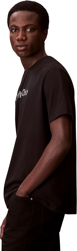 Herren T-Shirt Kurzarm Sportswear mit Rundhalsausschnitt, Schwarz (Black), M