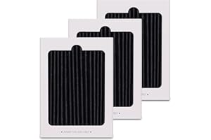 MUSSLAN 3 Pack Refrigerator Air Filter Replacement for Frigidaire and Electrolux EAFCBF Fridge Replace 242061001, 242047801, 242047804, Effective Filtration with Activated Carbon Filter