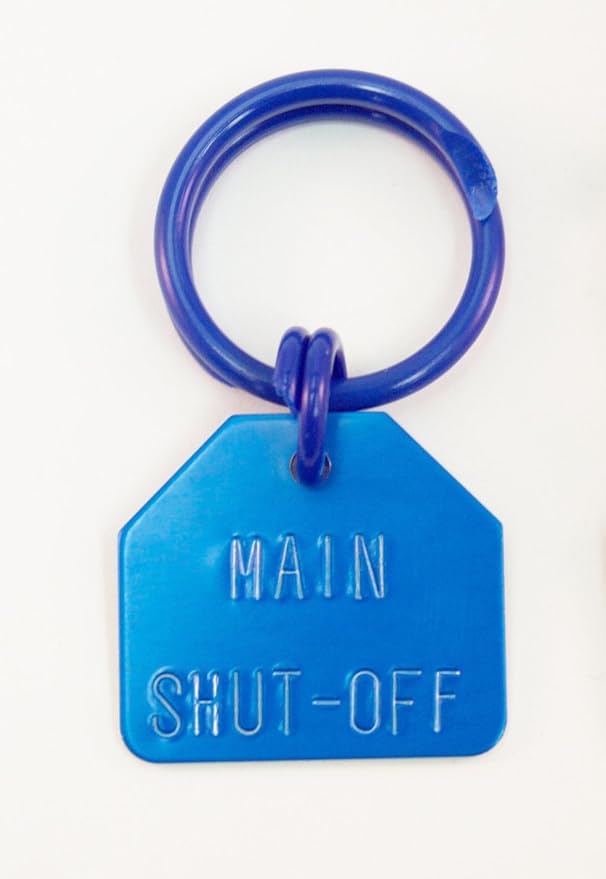 Main Water Shut Off Plumber Tags (Pack of 10) - - Amazon.com