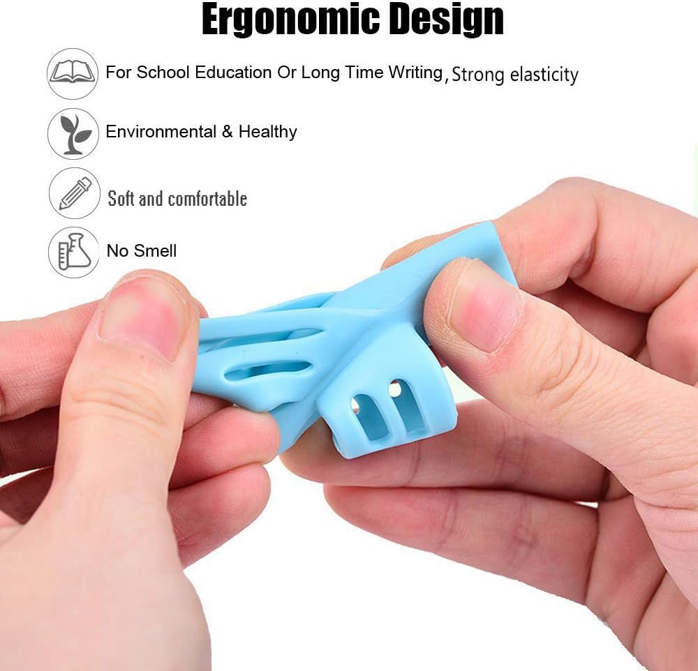 Pencil Grips - JuneLsy Pencil Grips for Kids Handwriting Posture Correction Training Writing AIDS for Kids Toddler Preschoolers Students Children Special Needs (3 PCS) : Office Products