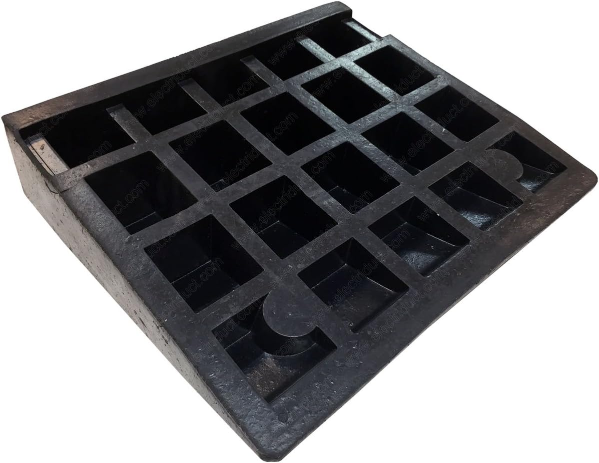 Electriduct 4.3" Heavy Duty Rubber Curb Ramp 20,000 lbs Weight Capacity (10 Tons): Home Improvement