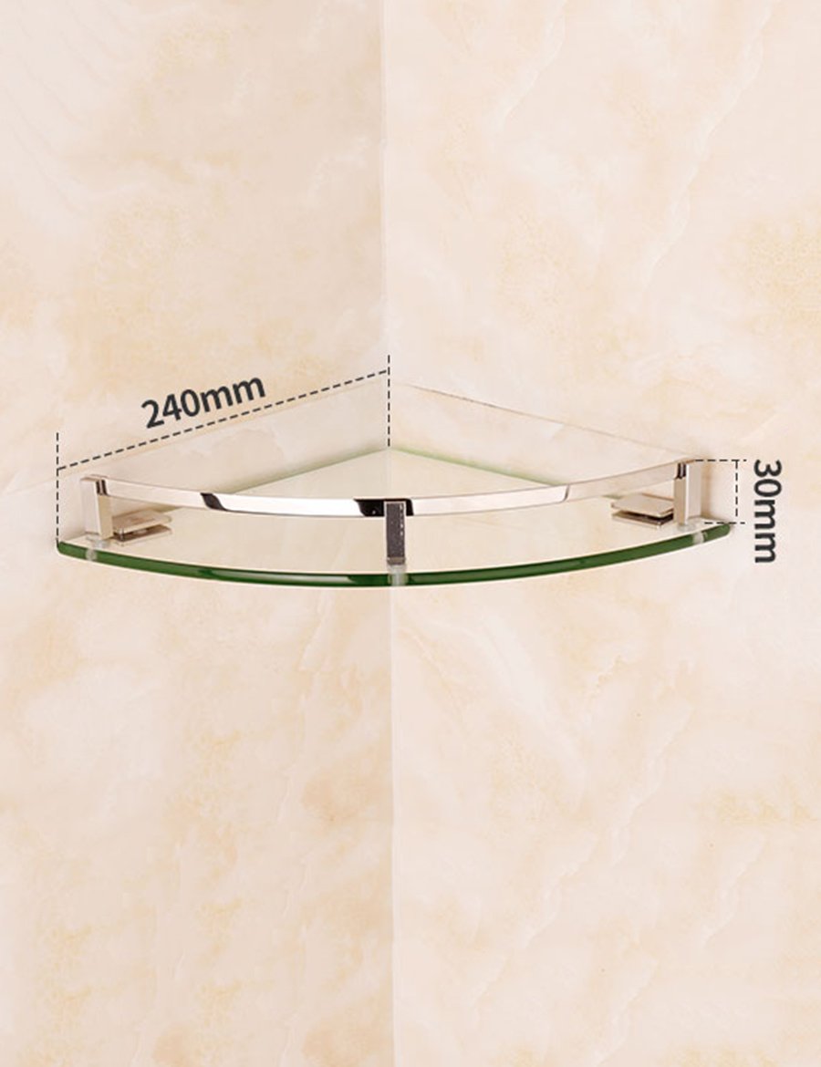 XINGUANG Badezimmerregal Edelstahl-dreieckiges Regal-Badezimmer