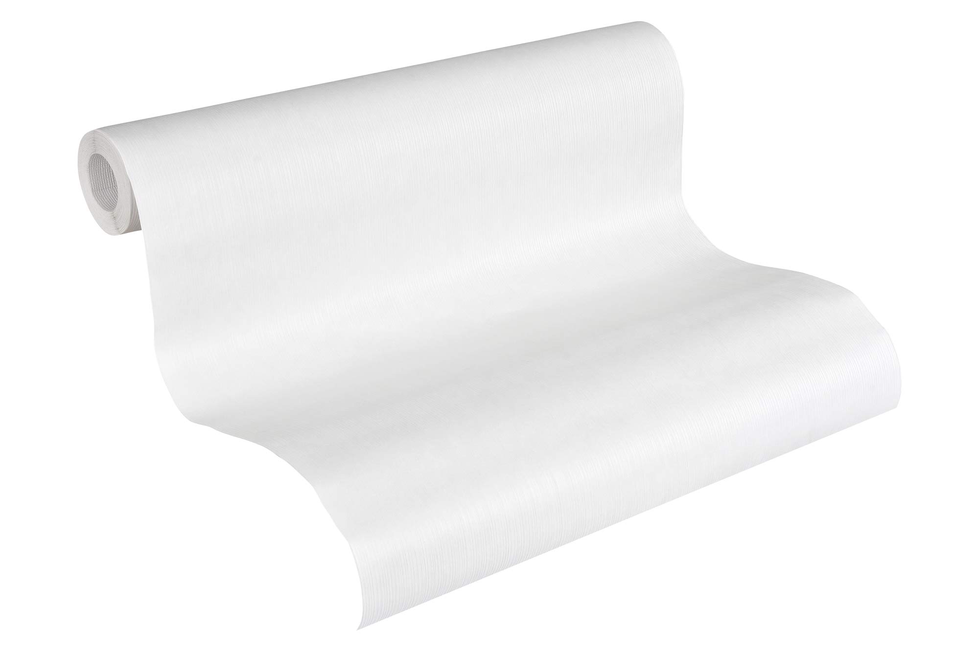 A.S. Création Non-Woven Wallpaper Ökotapete Wallpaper 10.05 x 0.53 m Made in Germany 949318 9493 – 18 White