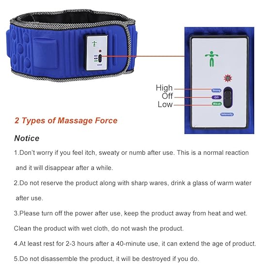 Pas wyszczuplający, elektryczny odchudzanie pas, masażer ...