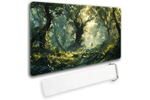 MATPYOS Durable MTG Playmat TCG Playmat with Zone and Locking Edges for MTG Gaming - Includes Waterproof Storage Bag (playmat (2),Without Zone)