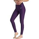 Ubestyle UPF 50+ High Waist Women's Swim Pants Swim Leggings Swimming Tights Rash Guard Pants Sun Protective