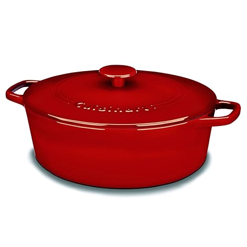 Cuisinart Chef's Classic Enameled Cast Iron Oval Covered