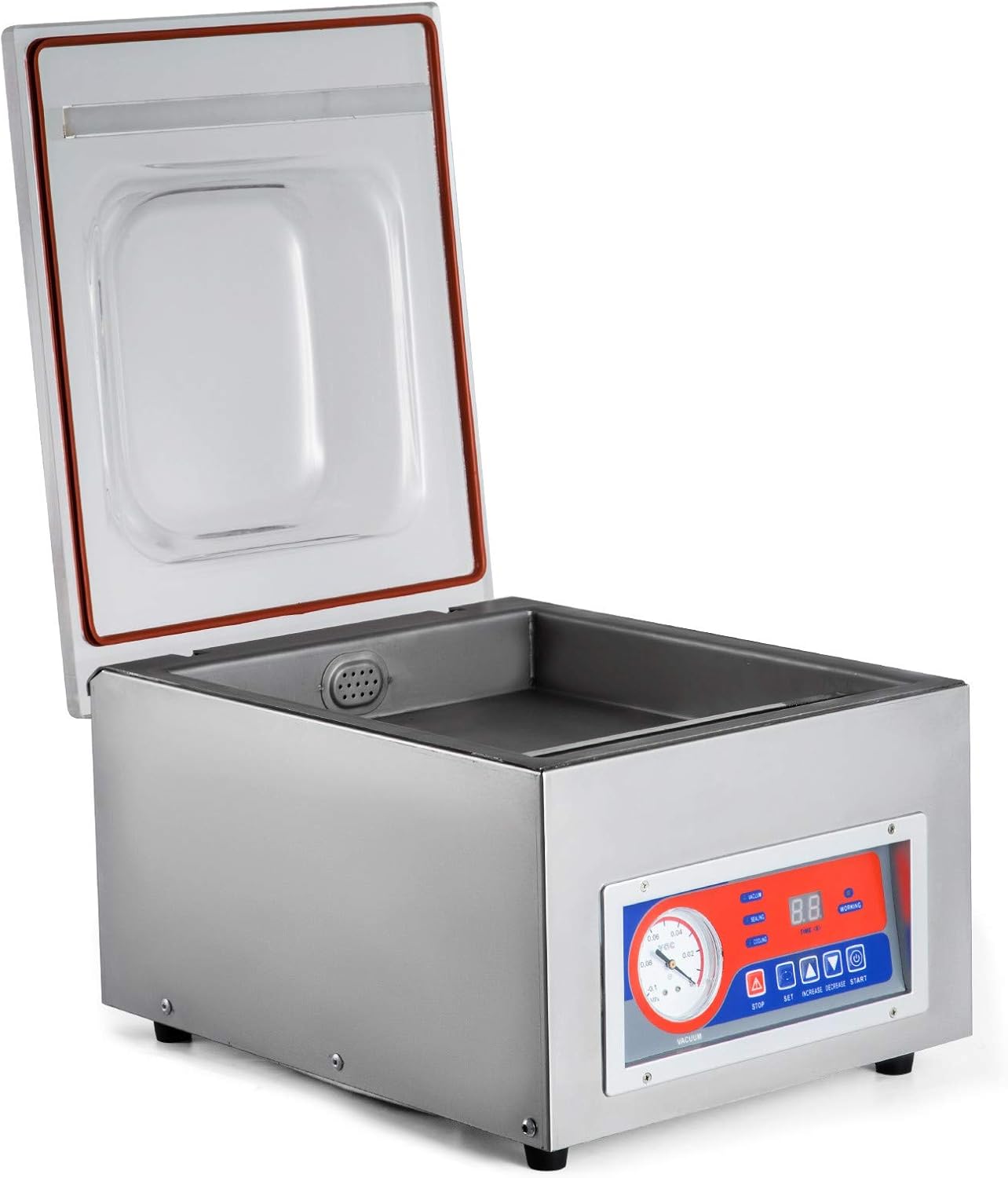 Hopopular Vacuum Sealer 120W Vacuum Chamber Sealer Tabletop with 26cm