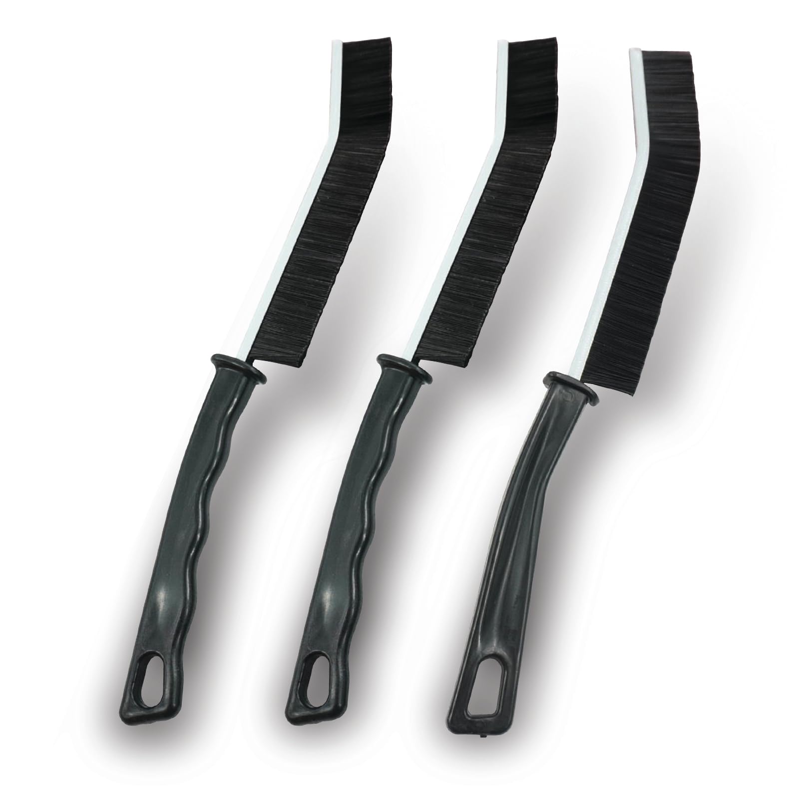 Crevice Cleaning Brush, Bathroom Tile Groove Gap Cleaning Brush, Long Handle Narrow Crevice Cleaning Tool, Scrub Away Cleaning Brush for Home Kitchen (3PCS)