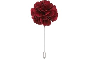 PATIKIL Flower Boutonnieres Pin, Lapel Pin for Men Camellia Flower for Suit Wedding Graduation Anniversary Brooch Graduation 