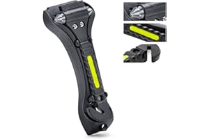 THINKWORK Car Window Breaker, Glass Breaker, Window Breaker Seatbelt Cutter, 2-in-1 Car Safety Hammer with One Second Emergency Glass Hammer, Safety Emergency Car Escape Tool for Car, Office, Home