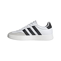 adidas Mens Barreda Sportswear, White/Black/Grey, 13