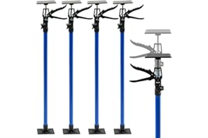 Noliven 4 Pack 45.2-114.2in Cabinet Jack Support Pole, Holds up to 88 Lbs Each,Telescopic Quick Support System Rod, Adjustabl