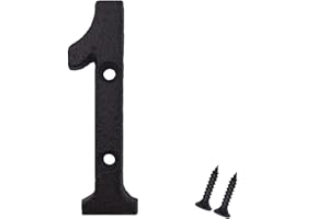 YICC 3 Inch House Numbers, Cast Iron Mailbox Number/Home Address Number, Number 1