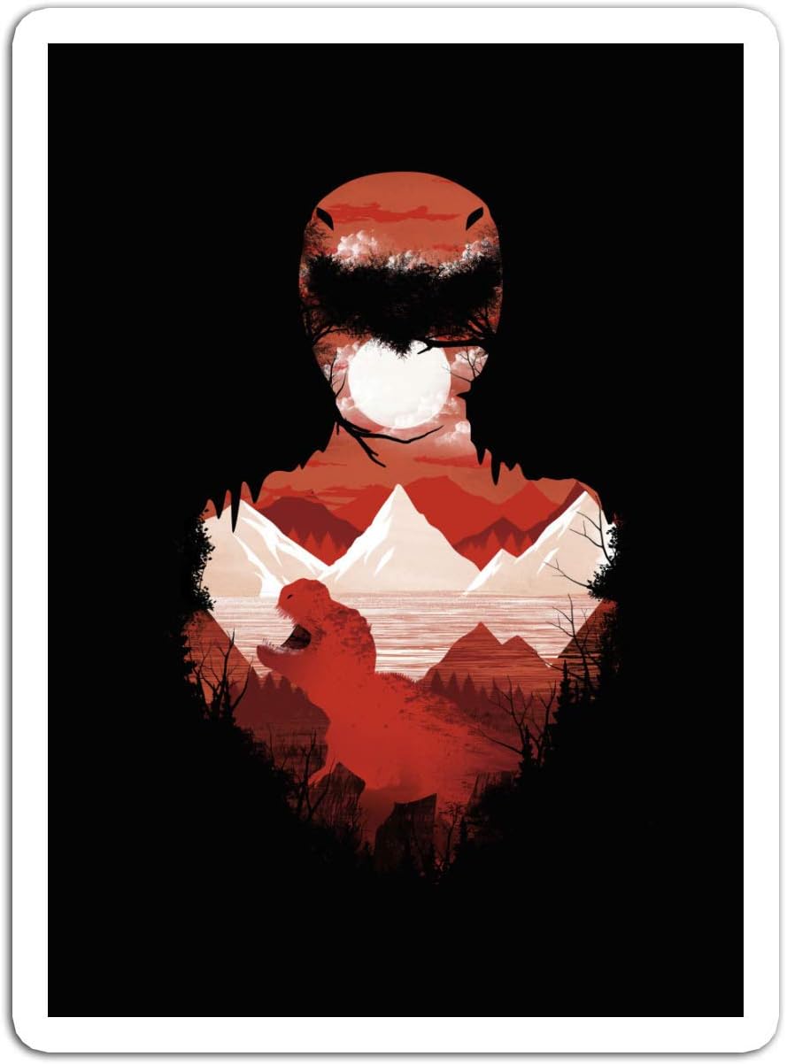 BreathNenStore Sticker Television Show Red Ranger Tv Shows Series 723877 (3" x 4", 3 PCS/Pack)