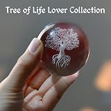 IFOLAINA Tree of Life 3D Crystal Ball Paperweight Glass Sphere 2.4in view 5