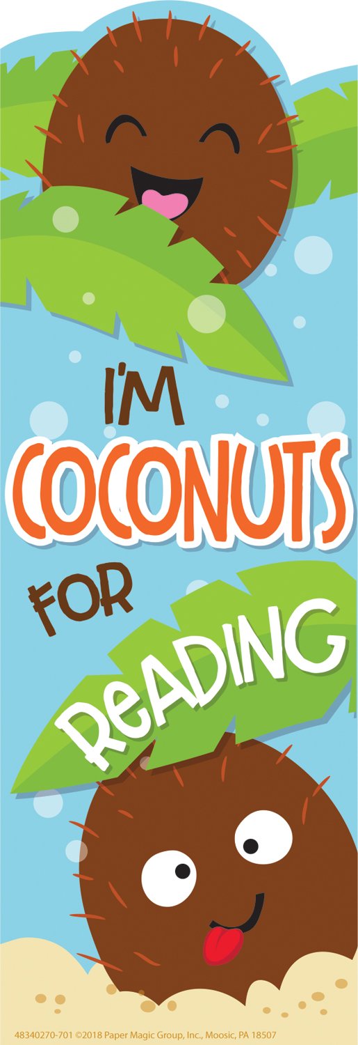 EUREKA Scented Bookmarks, Coconut