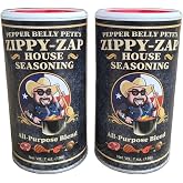 Pepper Belly Pete's Zippy-Zap House Seasoning (All-Purpose Blend), 7 oz - 2 Pack