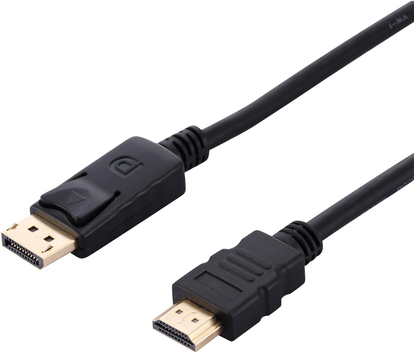 1JUSTLINK DP to HDMI Cable 1.8m 6FT Displayport Male to HDMI Male Audio&Video Cable Adapter Support High Resolution up to 1080P