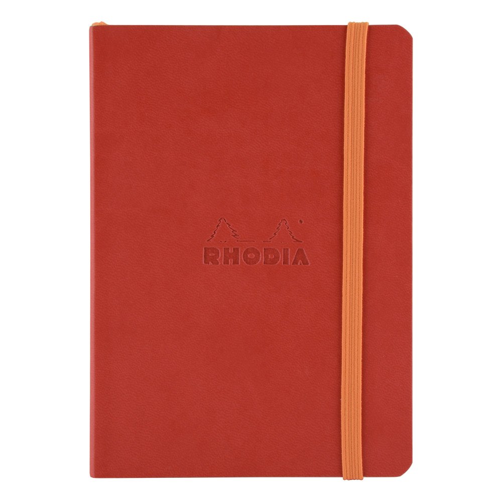 RHODIA 117363C - Poppy Soft Notebook - A6 - Dotted Dot - 144 pages - Ivory Clairefontaine Paper 90 g/m - Bookmark, Elastic Closure - Faux Leather Cover - Rhodiarama Collection — image 1